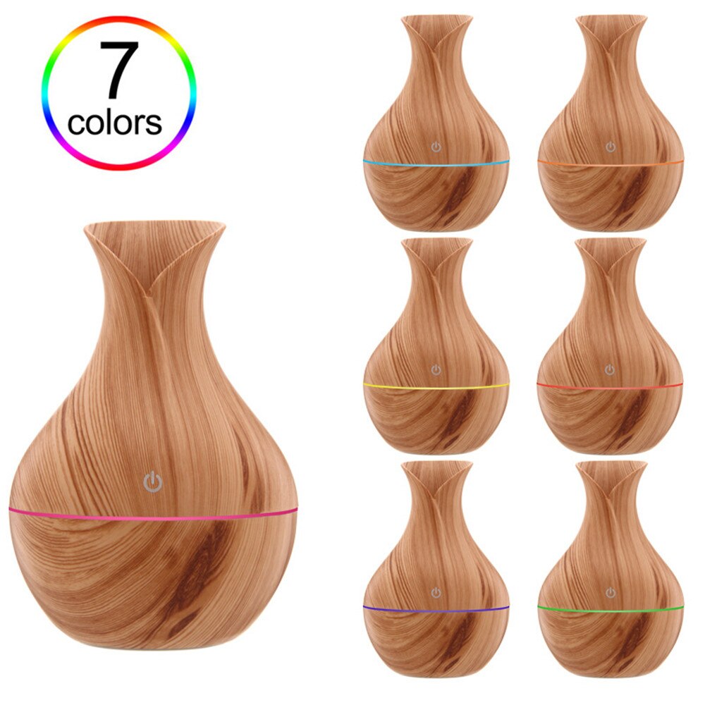 300ml usb luftfugter elektrisk aroma luft diffuser træ ultralyd æterisk olie aromaterapi cool tåge maker til hjemme bil