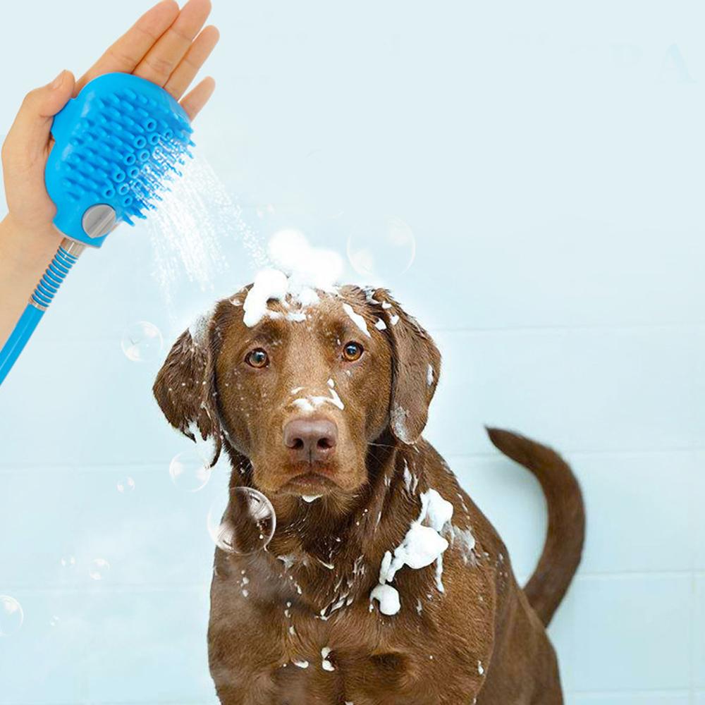 Huisdierbadgereedschap, comfortabele massage-apparaat, douchegereedschap, schoonmaak- en wasbadverstuivers, hondenborstel, huisdierbenodigdheden