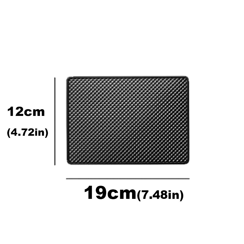 1 Stück Universal Auto Armaturenbrett rutschfeste klebrige Unterlage Telefonhalter Matte Auto rutschfeste Matte klebrige Anti-Rutsch-PVC-Pads hitzebeständig: Black
