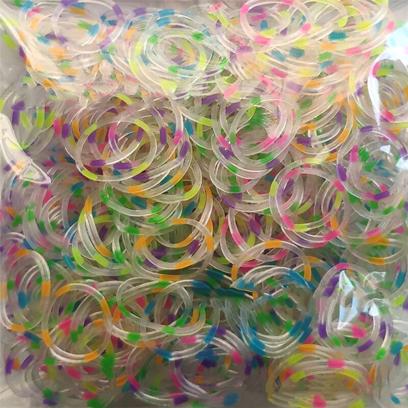 600 Stuks 46-60 Kleuren Loom Elastiekjes Armband Voor Kinderen Of Haar Rubber Loom Bands Maken Handmatig Geweven kleurrijke Diy Speelgoed Kerst: 9265A52