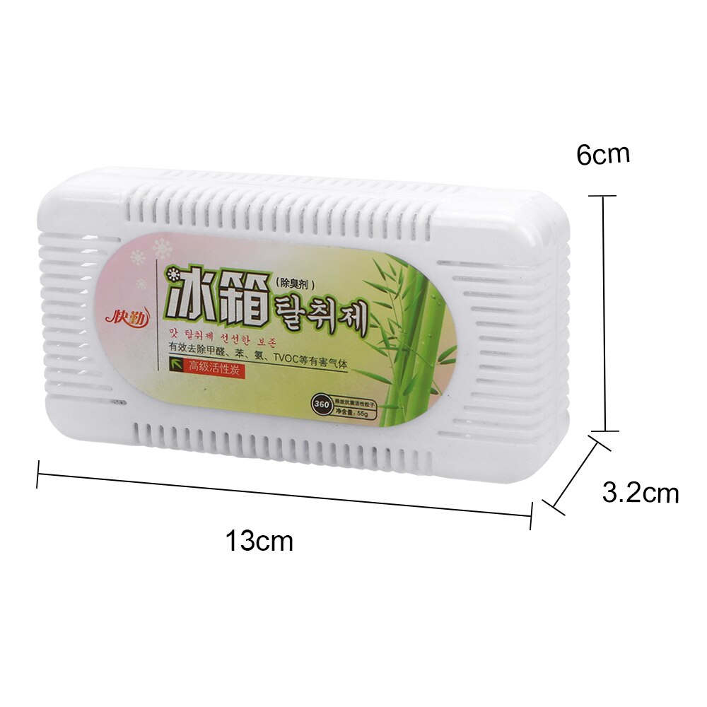 1Pcs Koelkast Deodorant Woonaccessoires Deodorant Doos Actieve Bamboe Houtskool Luchtreiniger Koelkast Geur remover