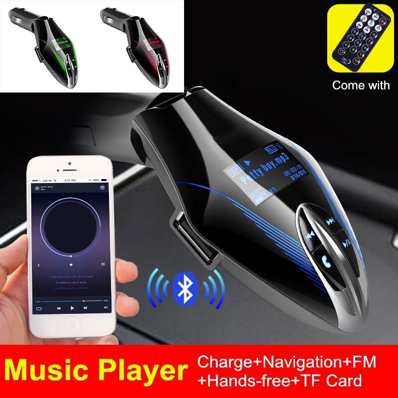 Universele Fm-zender Muziek Aux Stereo Auto Bluetooth Ontvanger Draadloze Radio Adapter Afstandsbediening Auto Elektronica