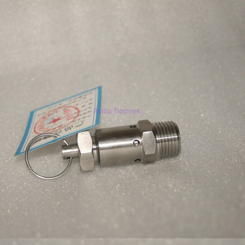 Säkerhetsventil i rostfritt stål  ss304 1 bar /2 bar hangänga 1/4 1/2 tum bsp justerbar fjädersäkerhetsventil