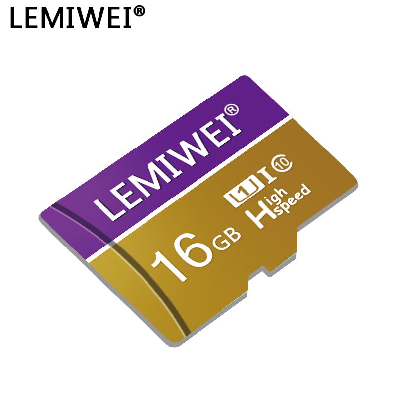 Lemiwei Geheugenkaart 8Gb 16Gb Klasse 10 Hoge Snelheid U1Purple Mini Tf Card 64Gb 32Gb Gouden kaart Voor Smartphone