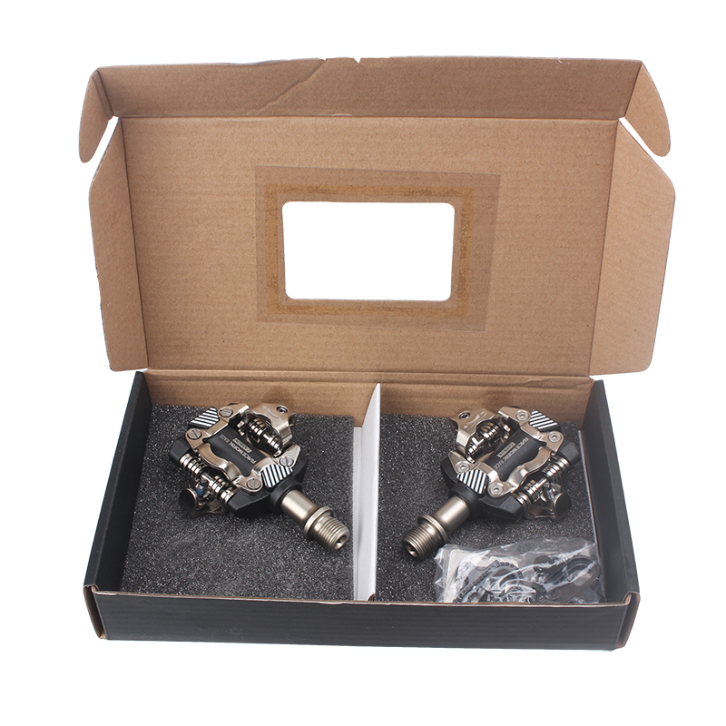 Racework X-M8100 Ultra-light Pedals Bicycle Self-locking SPD Pedals DU Bearing MTB Pedals Die Casting Carbon Fiber Pedal