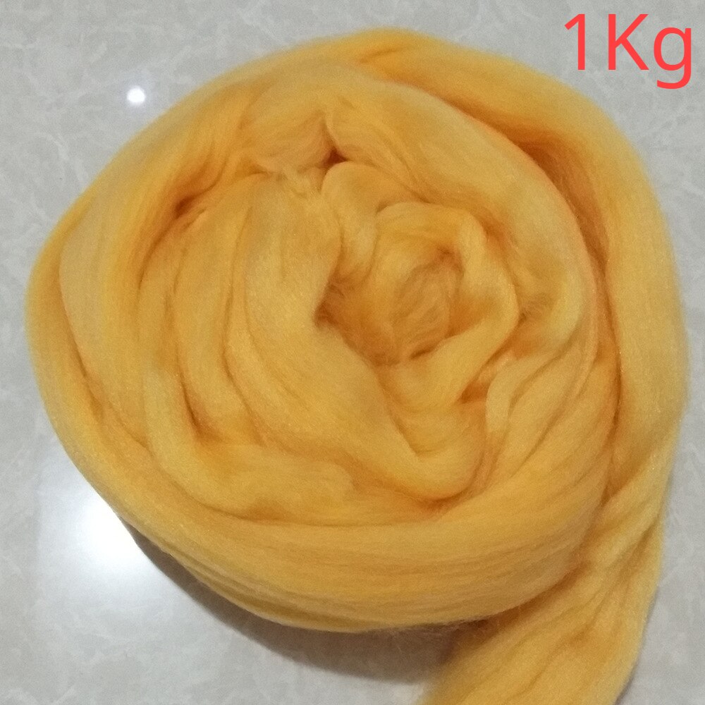1Kg Dikke Geïmiteerd Wol Naald Dikke Wollen Draad Super Dikke 8Cm Draad Hand-Gebreide Wollen Deken: yellow-1KG