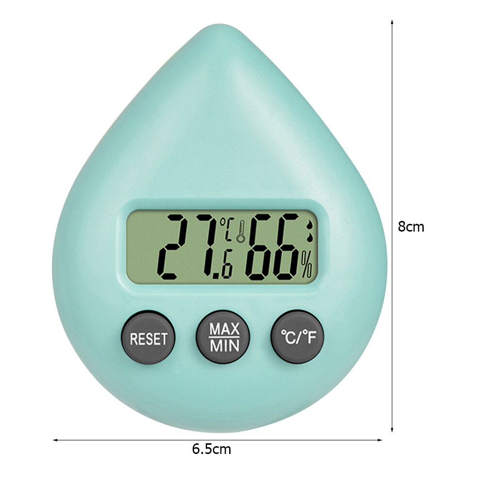 Mini LCD Digital Thermometer Hygrometer Indoor Room Electronic Temperature Humidity Meter Sensor Gauge Weather Station for Home: Sky Blue