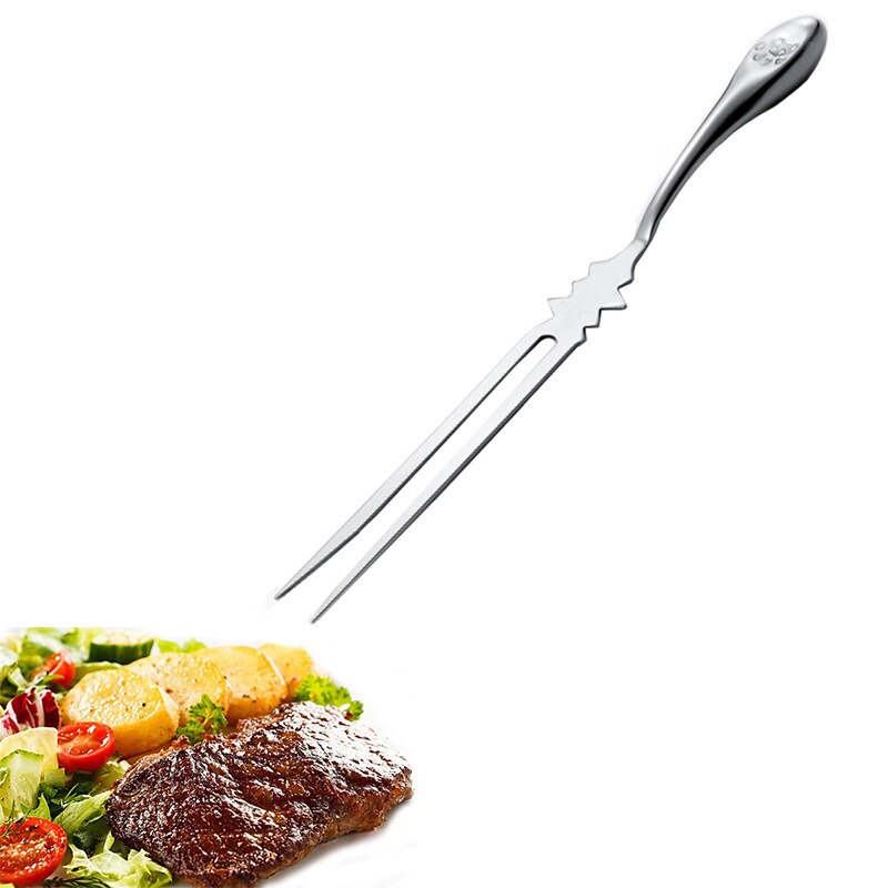 Stainless Steel Barbecue Spit Grilled Chicken Spit Barbecue Spit Western Food Steak Spit Grill Barbecue Tools High-end Bbq