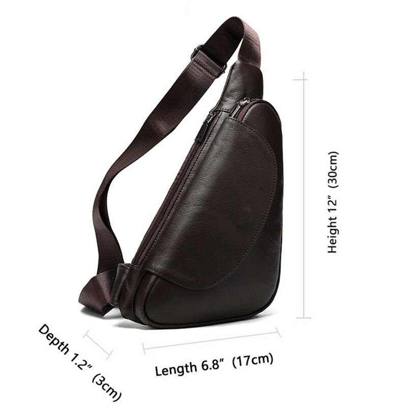 Leren heren schoudertas, heren borsttas, kleine crossbody tassen voor heren, borsttas, leren heren schoudertassen