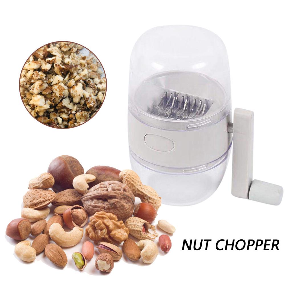 Hand Crank Moer Chopper Met Antislip Handvat Gebruik Tool Moer Miller Chopper Voor Zaden Amandelen Pecannoten Walnoten salades Cookies Cd: Default Title