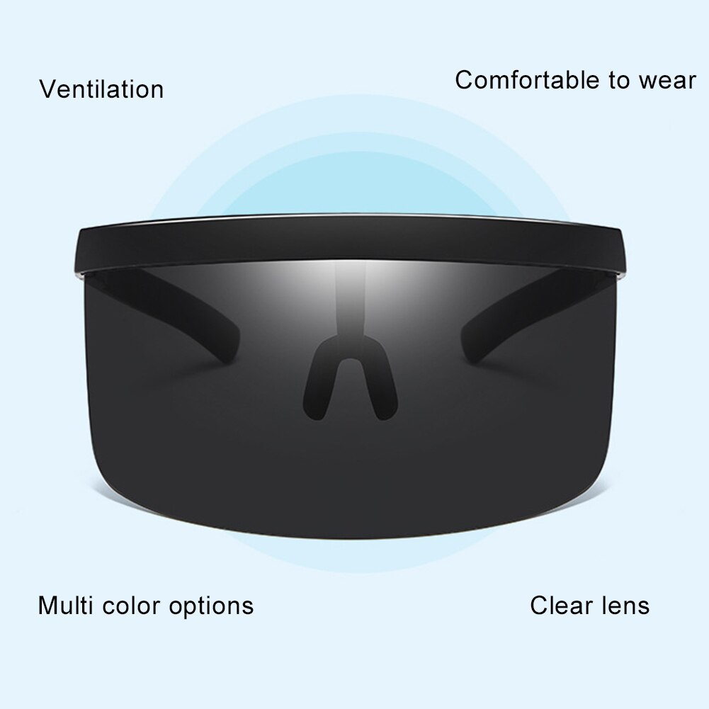 Kids Shade screen Oversized Exaggerated Visor Half Face Shield Protector Anti UV Sunglasses