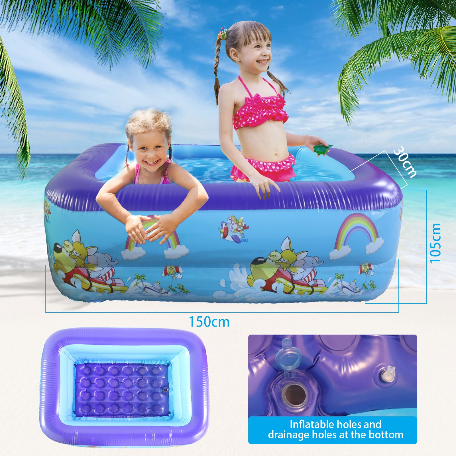 swimming pool: 1.5m