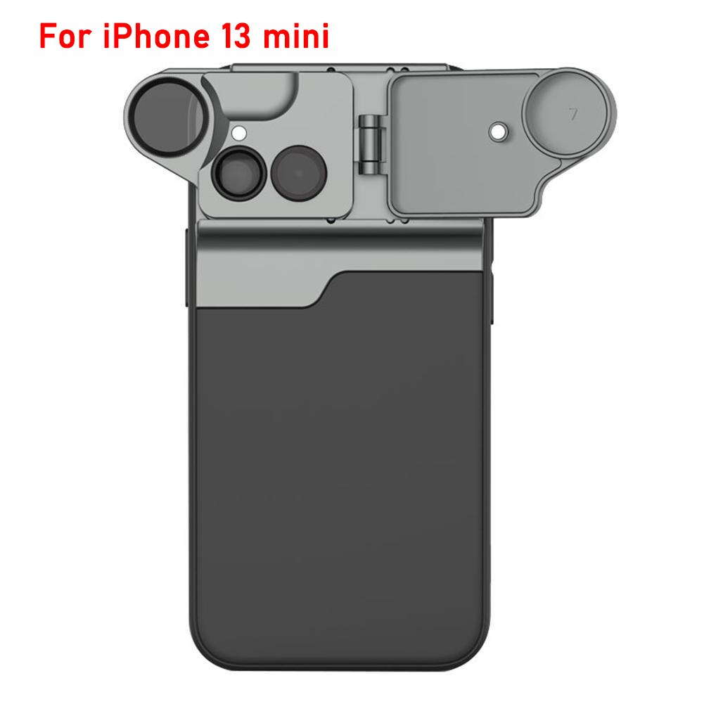 5 In 1 Telefoon Lens Case Kit 10X 30X Super Macro Lens Cpl Filter Fisheye 2X Telelens Cover Voor iphone 13 Mini/13 Pro Max: For iPhone 13 mini