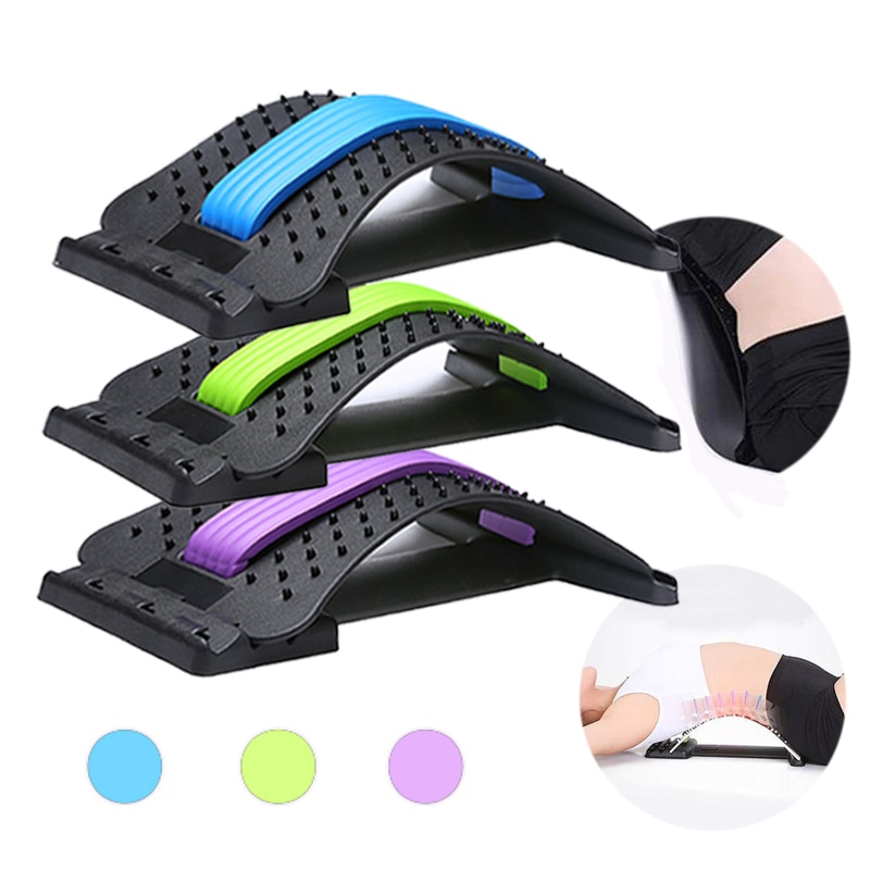 Rygg massager bår justerbar fitness massage utrustning för stretch avslappning midja ryggrad smärtlindring korrigering hälsovård