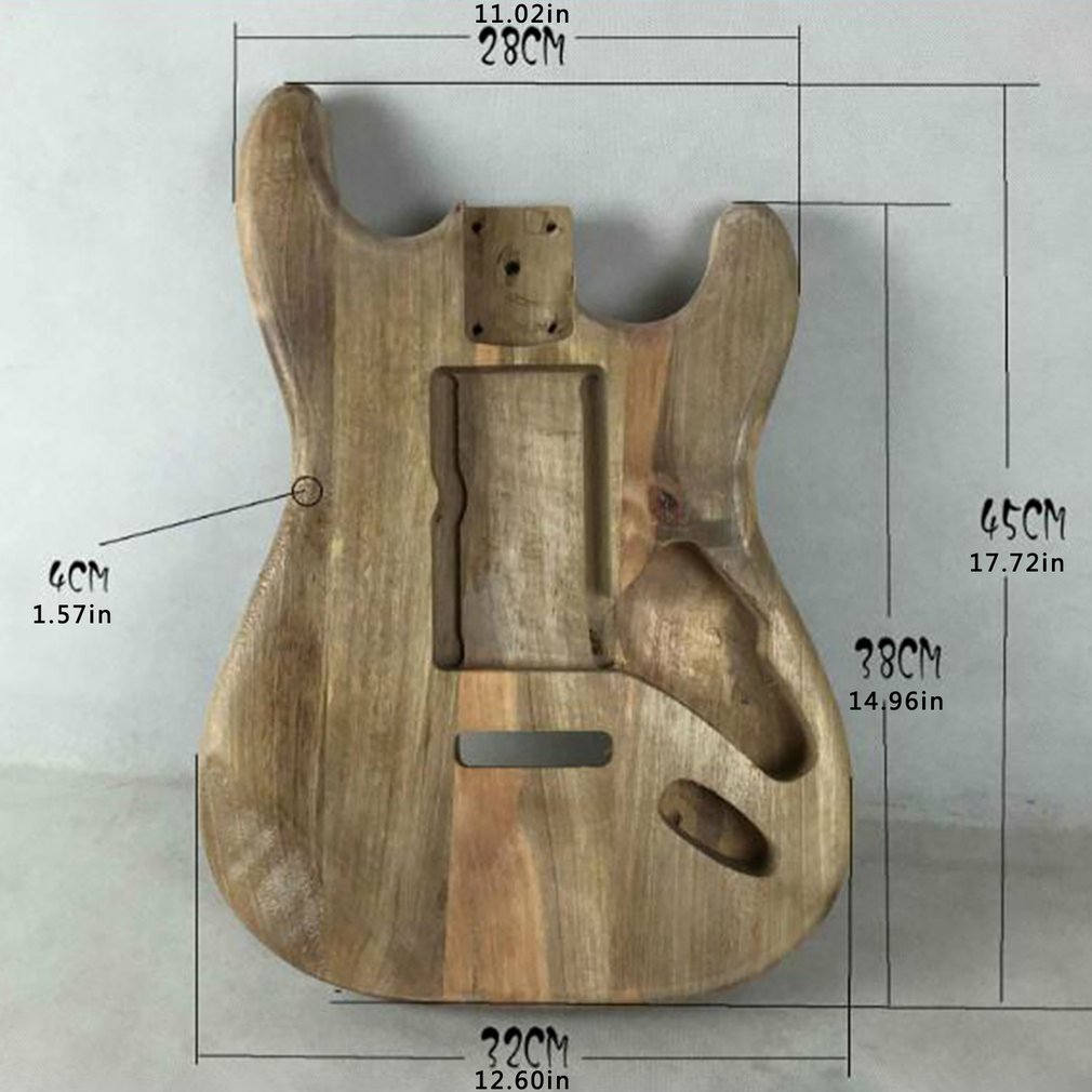 Maple Elektrische Gitaar Halffabrikaten Body Unfinished Diy Gitaar Body Maple Body Voor Fender St Style Guitar