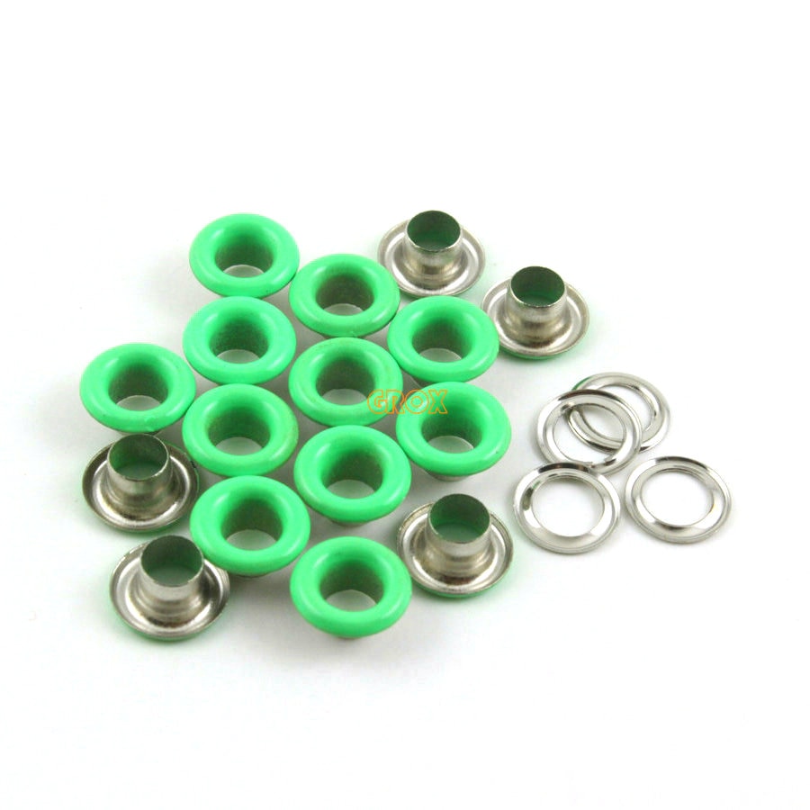 800 sæt 8*4*4mm ( ydre diameter * indvendig diameter * højde) grøn rund øjenhul