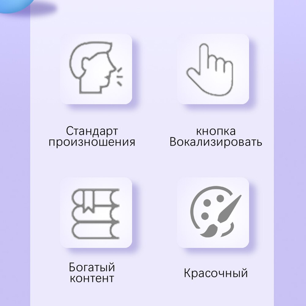 Russian Time Learning Machine Electronic Kids Russian Alphabet Music Toys Educational Chart Early Language Sound Poster Children