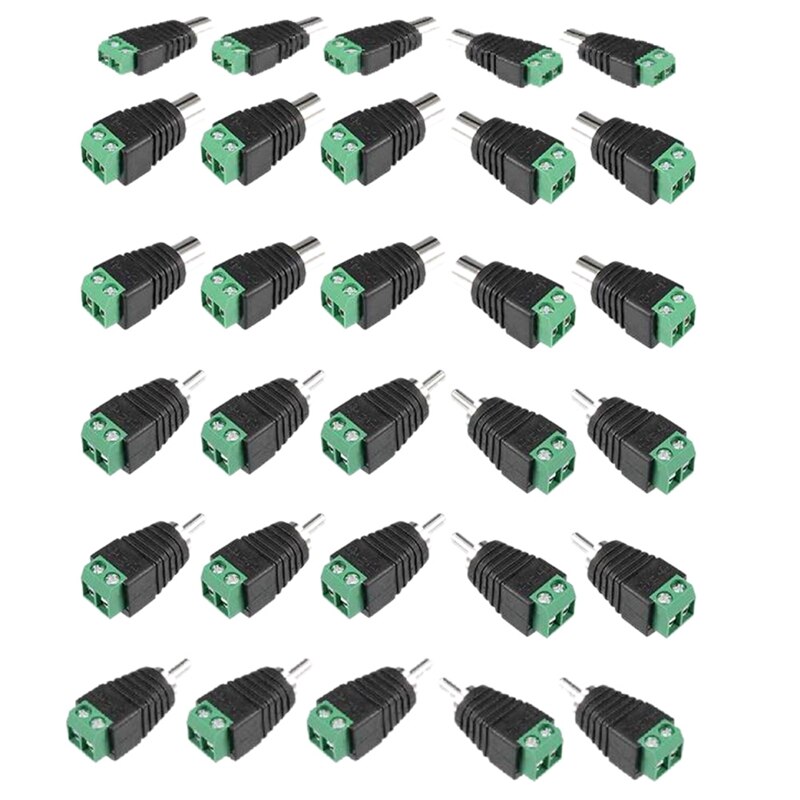 Salida RCA tornillos hembra macho a tornillo AV Terminal Audio/conector de vídeo adaptador (15 hombre + 15 conector hembra): Default Title