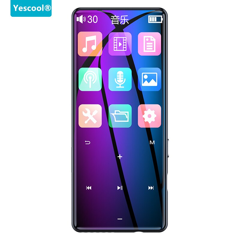 Yescool X10 Metall Fall Stereo MP3 Musik Player FM Radio Voice Recorder Lernen Sport Jogging Walkman Tragbare Video Spielen