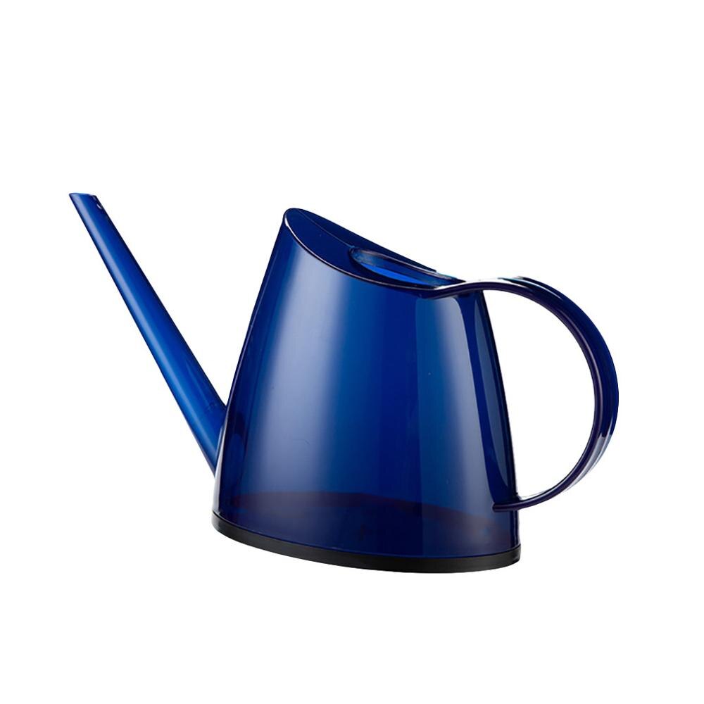 1.4L garden watering can pot with long mouth gardening tools can long spout watering kettle small pot for indoor outdoor: Blue