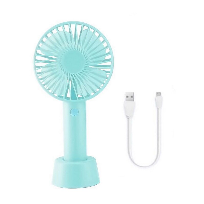 Mini håndholdt ventilator abs bærbar ventilator til kontor udendørs husholdningsrejser stærk vindventilator