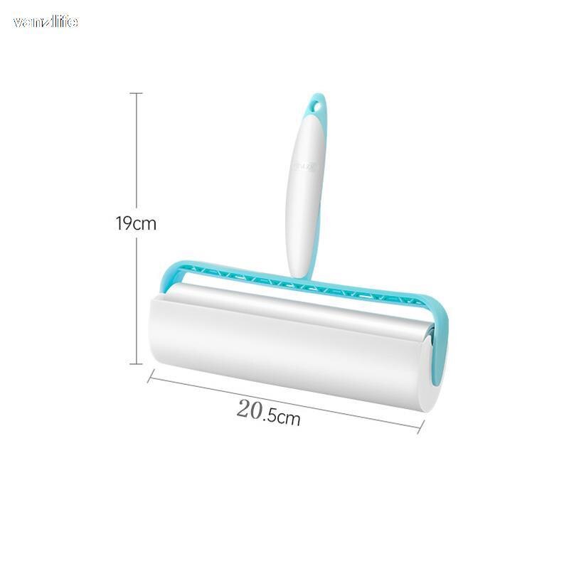 Vanzlife Roller Tear 19Cm Stof Kleverige Papier Kleding Huishouden Kleren Ontharing Roller Borstel Roll Papier Wol Stained Artefact: Blauw