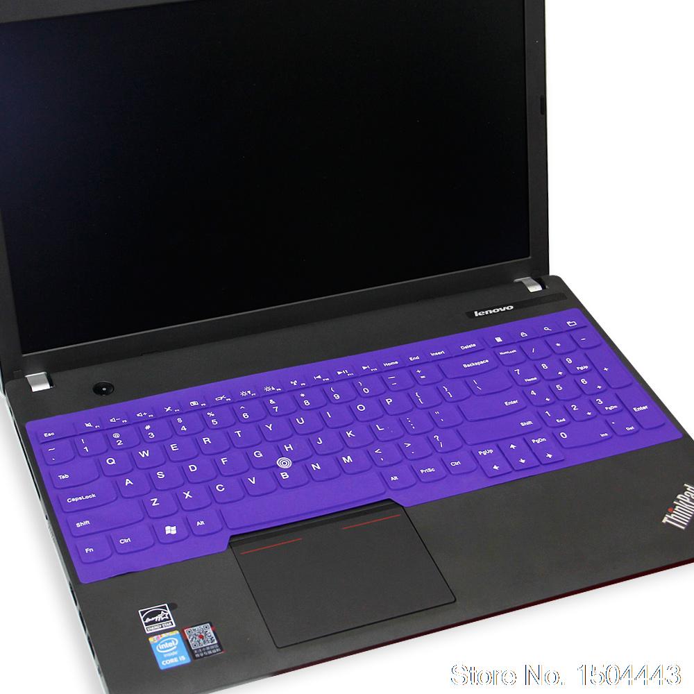 Laptop Keyboard Cover for Lenovo Thinkpad E560 E565 E550 T540P W540 E555 E531 E540 - Ultra-thin Silicone Skin: All Purple