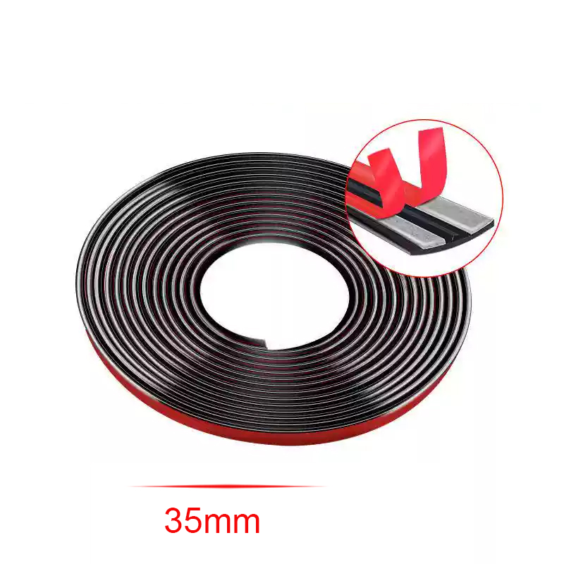14/19/30/35mm Rubber 2/4/8M Car Door Edge Sealing Strip Roof Windshield Sealant Protector Window Seal Sound Insulation Sticker: L / Orange