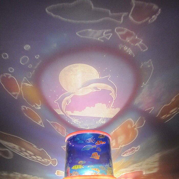 Super Bright Light Romantic Ocean Sky Stars Projector Lamp Best For Baby &Kids