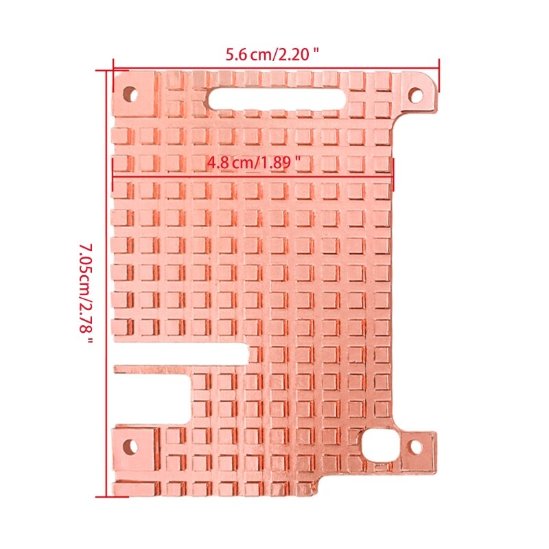 Koperen Koellichaam Cooling Pad Passieve Warmteafvoer Koeler Compatibel Met Raspberry Pi 4B Power Accessoires