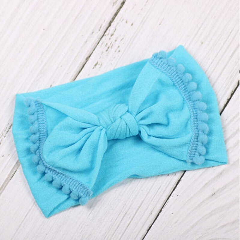 Focusnorm baby peuter schattige meisjes strik haarband elastische tulband knoop konijn hoofdband hoofddeksel haarspeld strik voor meisjes hoofdbanden