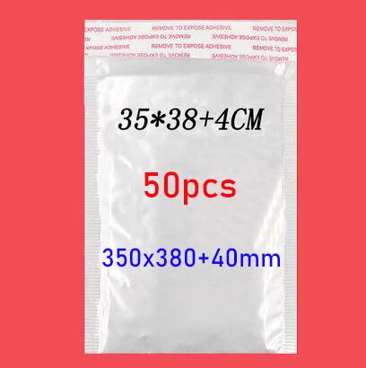50 Stuks Van Verschillende Specificaties Witte Zak Schuim Envelop Foam Folie Kantoor Verpakking Envelop Trillingen Tas Bubble Mailer: 35x38cm    50pcs
