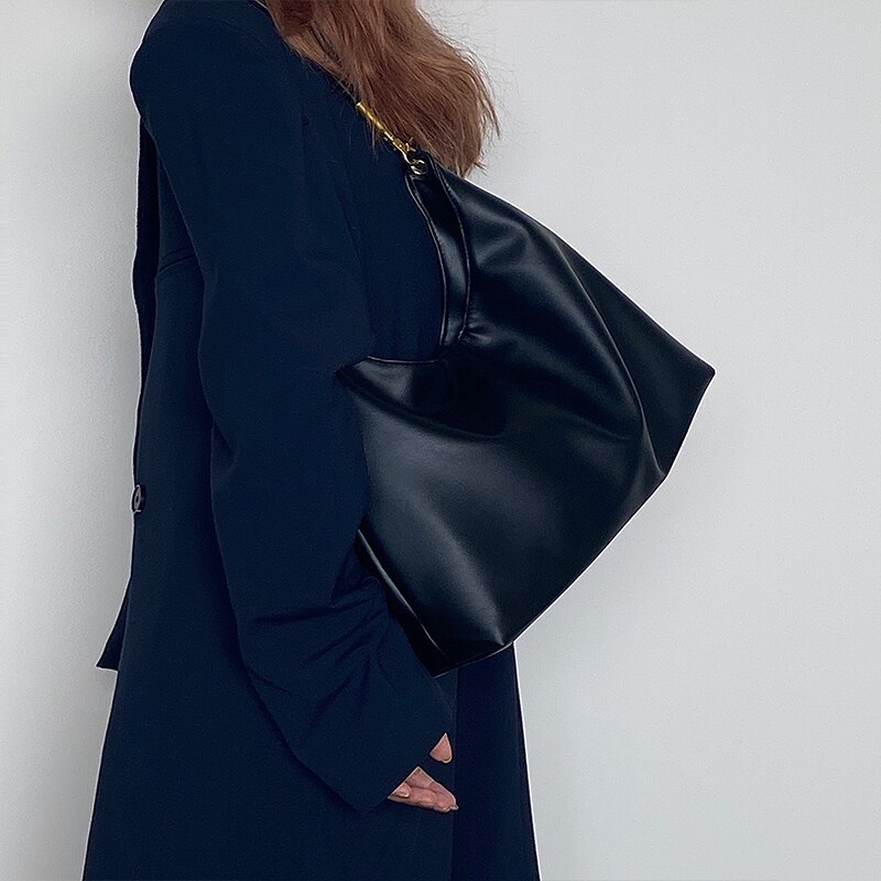 Weiche PU Leder Achselhöhle Tasche für Frauen Einzel Schulter Tasche Große Kapazität Damen retro Bote Taschen Täglich lässig Tote Handtaschen