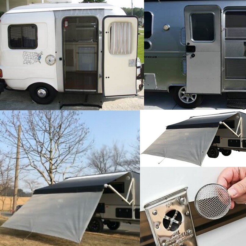 2 Pcs Insect Proof Exhaust Outlet Mesh Cover RV Trailer Camper Motorhome Flying Insect Screen for Furnace/Battery Vent Cover