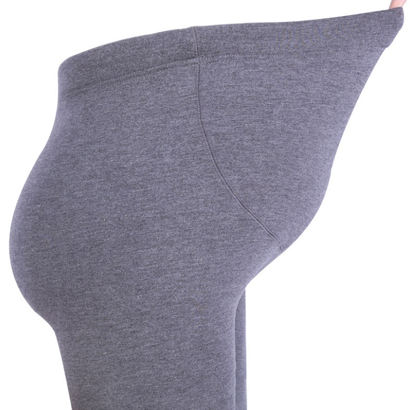 Mallas de maternidad ajustables para mujer, leggings de alta elasticidad, ropa de embarazada, pantalones de maternidad gruesos de invierno