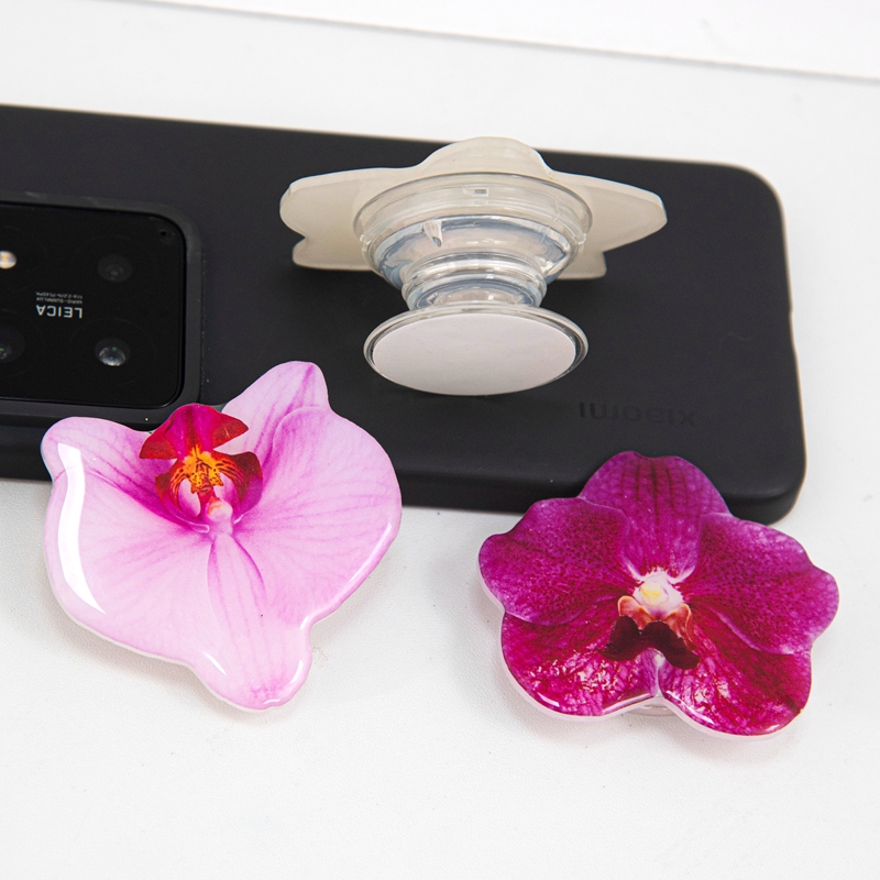 Orchid Phone Grip Holder Phalaenopsis Phone Grip Tok Folding Ring Foldable Cymbidium Griptok Case Cell Phone Bracket