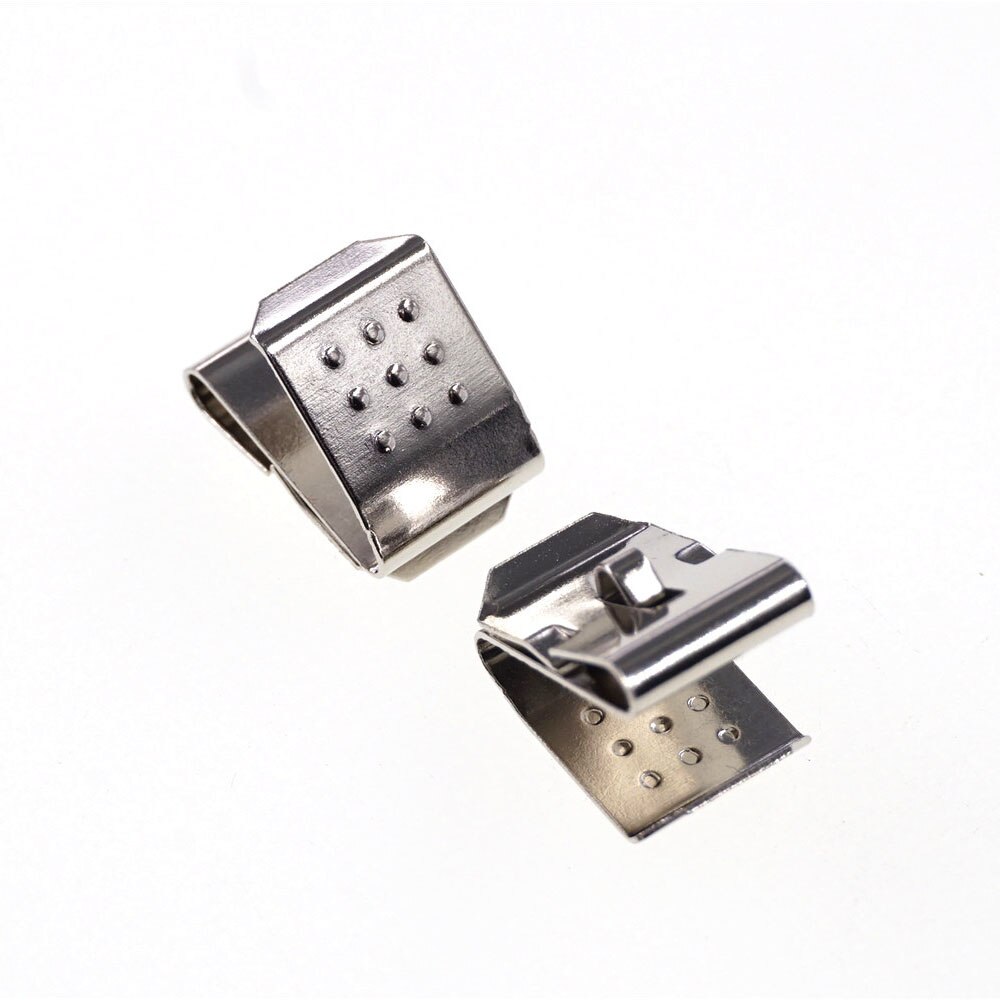 100 Pairs Batterij Clip Een Aa CR2 CR123A 18650 Batterij Type Lente Staal Vernikkeld Positieve Negatieve Mate