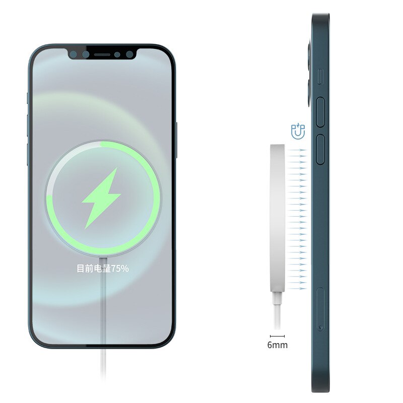 For iPhone 13 12 Pro Max Macsafe Fast 15W Magnetic Wireless Charger Safe Qi Smart Phone Charging Dock Station Chargingstation