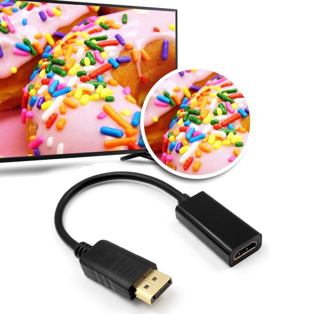 Grote Displayport Naar Hdmi-kabel Adapter Hd 1080P Man-vrouw Dp Naar Hdmi Converter Voor Alle Apparaten Met displayport