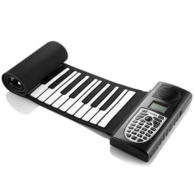 Electric Roll Up Piano Portable Foldable 61 Keys Electronic Music Keyboard Piano: Default Title