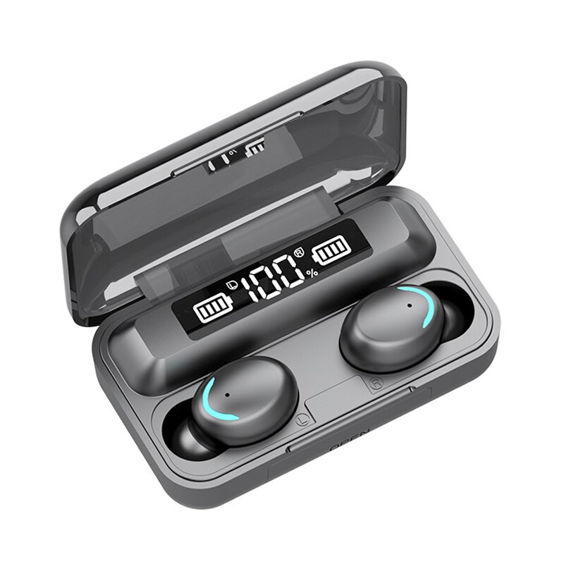 9D Stereo Bluetooth Earphone TWS 5.0 Wireless Headphone CVC8.0 Bluetooth IPX7 Waterproof LED Display With2000mAh case for xiaomi