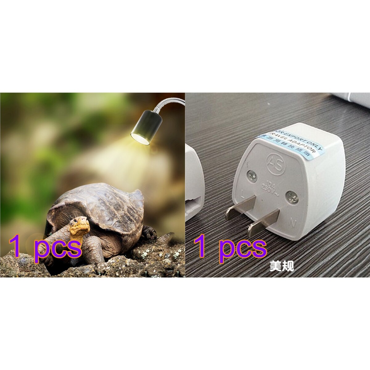 Reptile Lamp Set UVA+UVB 3.0 Lamp Clip-on Bulb Lamp Holder Thermometer Hygrometer Turtle Tortoises Basking Lamp Heat light Kit: 3