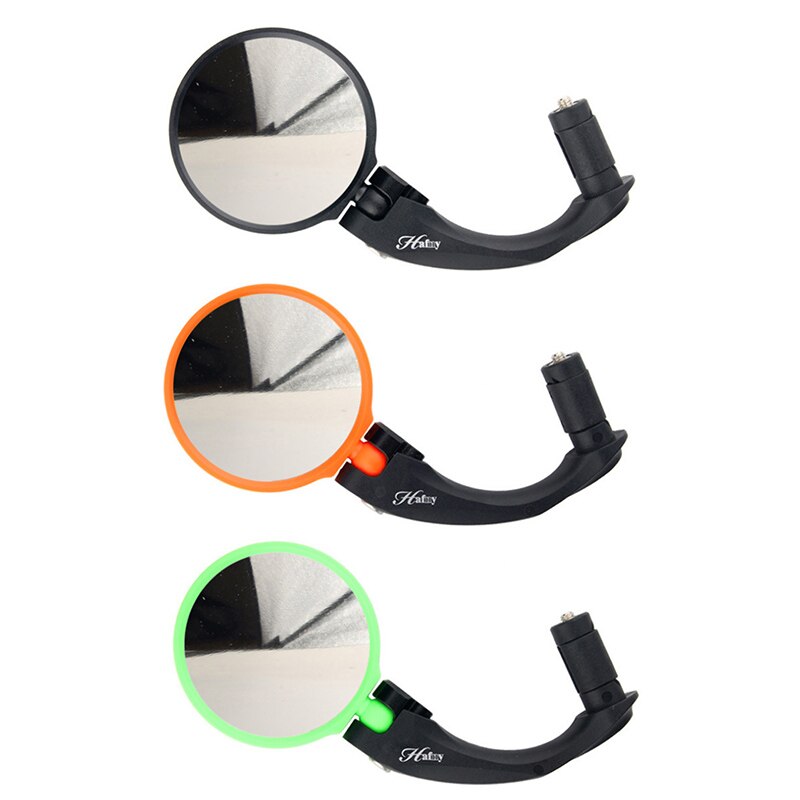 Cykelstyre ändplugg spegel mountainbike stål justerbar backspegel säker cykling fällbar bakifrån  bc0485