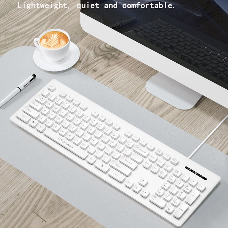 Mechanical Gaming Keyboard USB Wireless pink gaming Keyboard For Gamer PC Laptop keycaps Keyboard for girls white cute keyboard