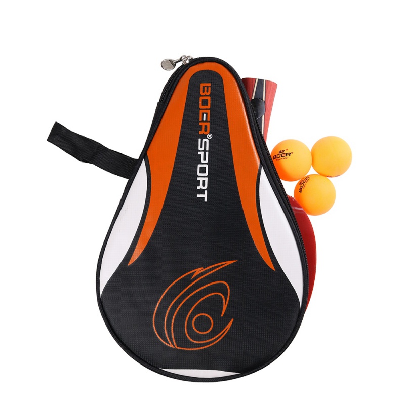 Portable Table Tennis Racket Bag Waterproof Table Tennis Racket Cover Paddle Ping Pong Paddle Pouch with Ball Case