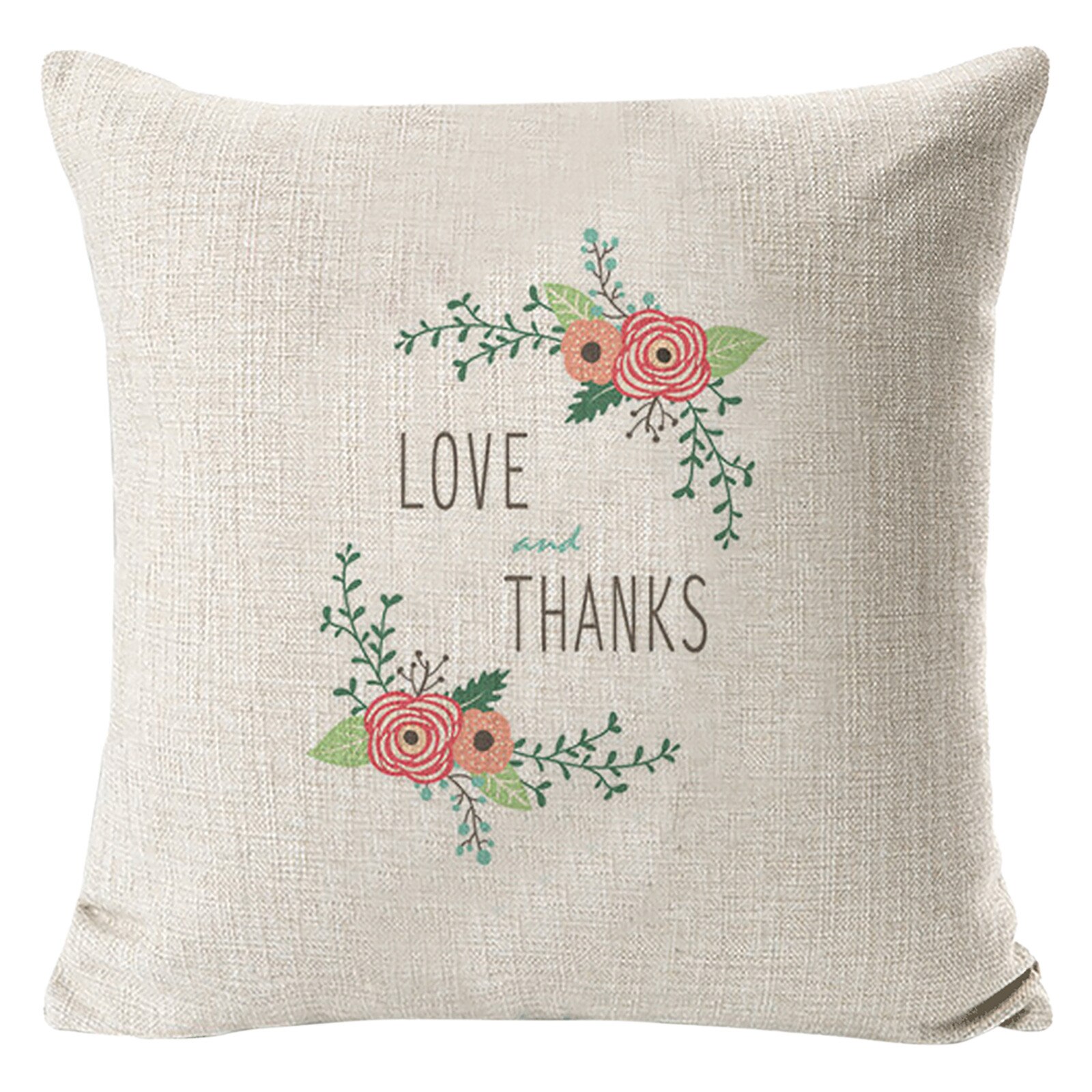 Cojín con estampado de letras para sofá, funda de almohada de 45x45 cm, decoración para el hogar,: B