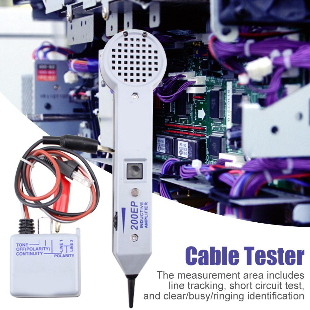 200EP Tone Generator Kit Portable Home High Accuracy Cable Tester Wire Tracker Plastic Practical Tracers Inductive Amplifier