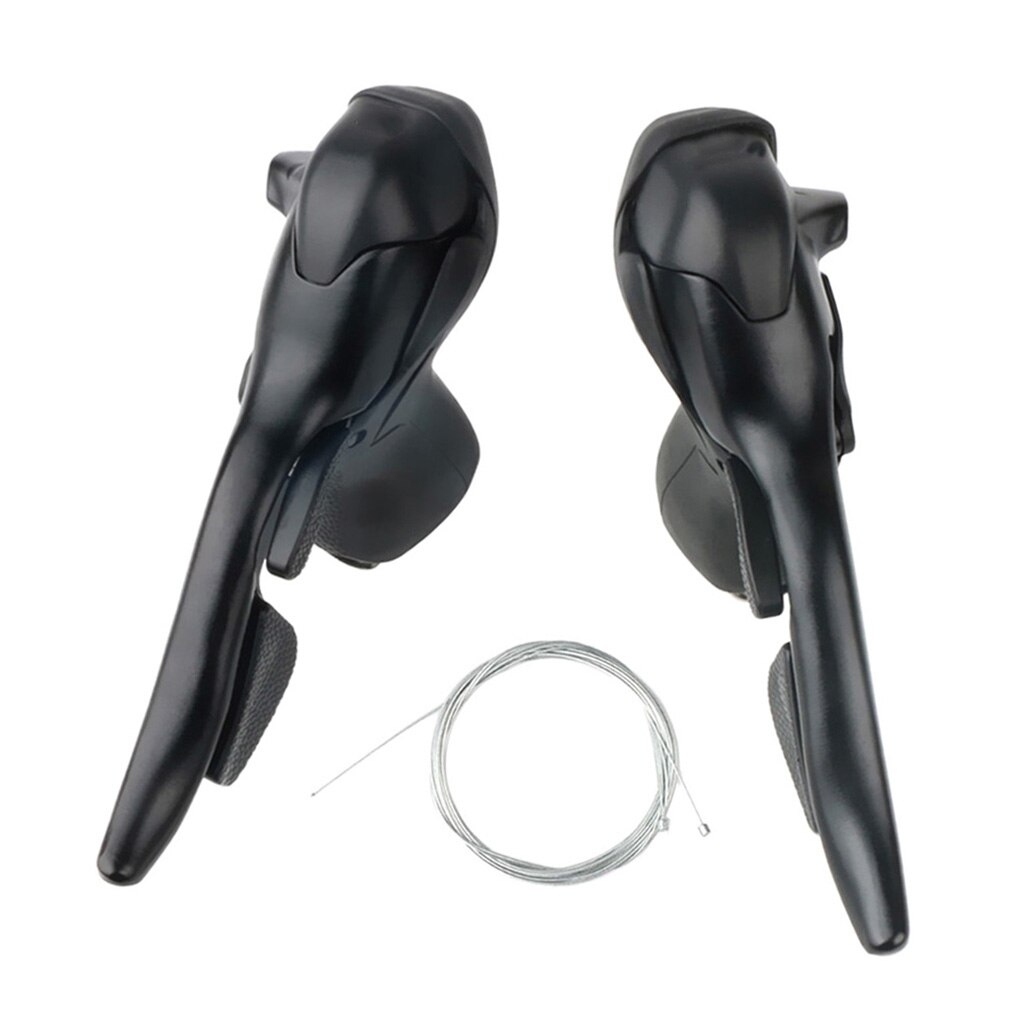 Palanca de cambios de bicicleta de carretera, doble freno, desviador, Grupo Compatible con Cables de cambio, velocidad 2x 7/3x7