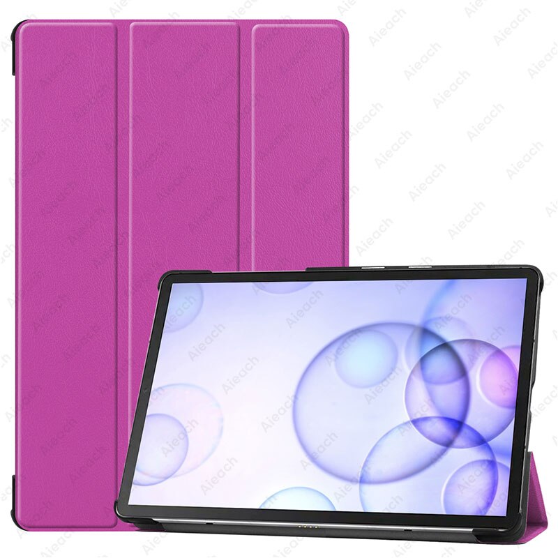 For Samsung Galaxy Tab S6 10.5 SM-T860 SM-T865 Case Magnetic Stand Cover For Galaxy Tab S6 10.5 Tablet Case Funda Capa: Purple