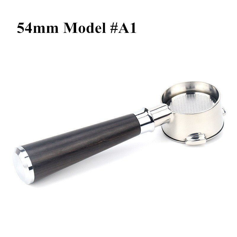 54mm Coffee Bottomless Portafilter For Breville 870/878/880 Filter Basket Stainless Steel Replacement Espresso Machine Accessory: 54mm A1